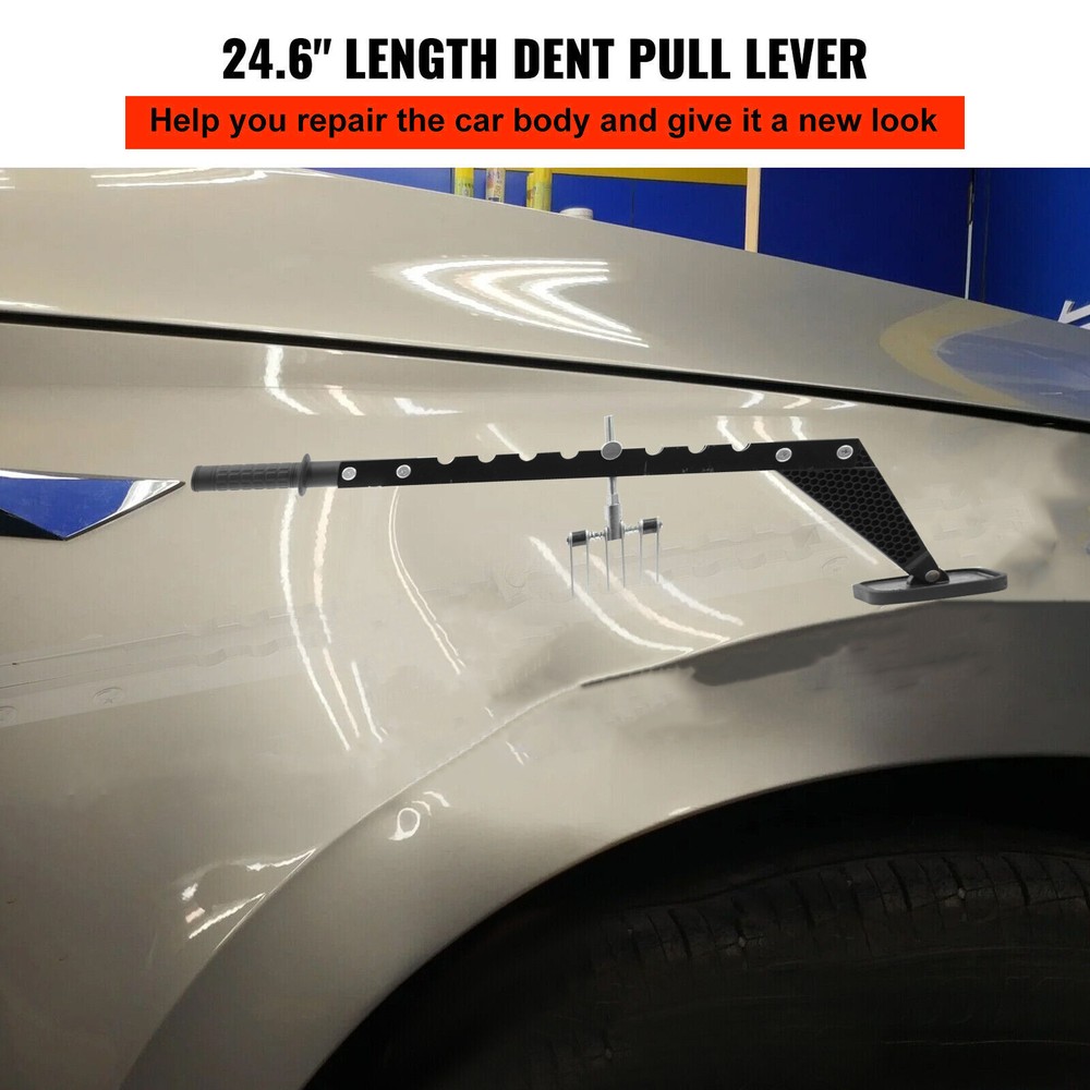 Car Dent Bar Puller Pull Lever Pulling Kit Removal Hammer Repair Auto Body Tool