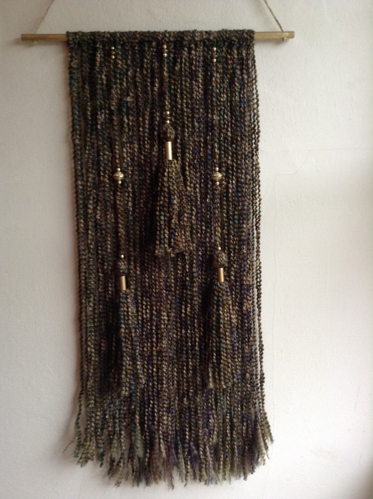 boho yarn art wall hanging  Home Decore  hand made