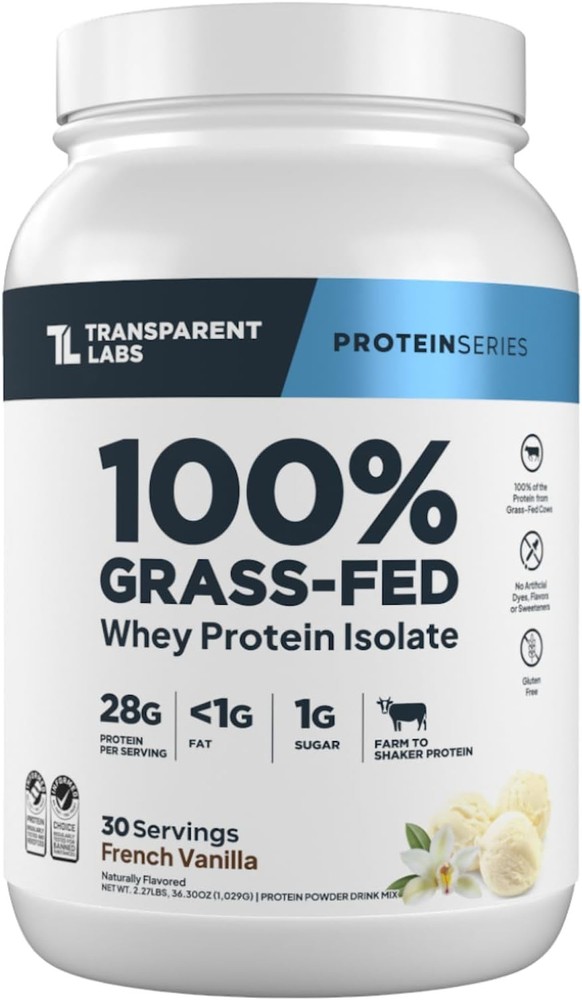 Grass-Fed Whey Protein Isolate - Naturally Flavored,