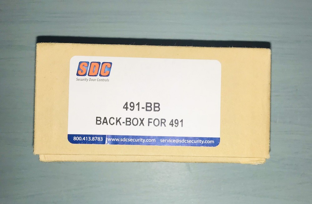 SECURITY DOOR CONTROLS (SDC) 491-BB BACK-BOX FOR 491 - NEW