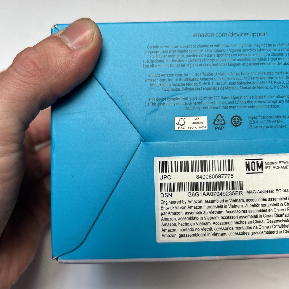 Amazon Echo Dot, 4th Gen. Smart Speaker - Charcoal