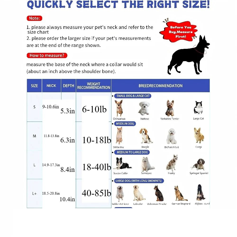Soft Dog Cone Collar – Adjustable Comfy Recovery E‑Collar Medium Blue – NIP
