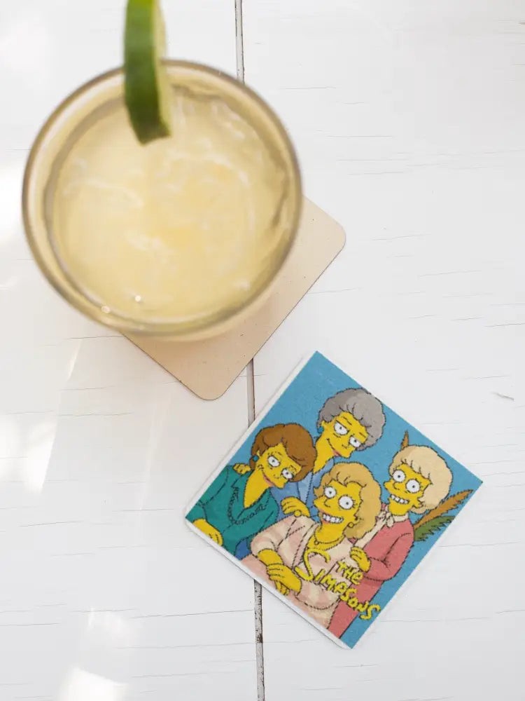 Handmade Coaster: Eat My Shortcake, Blanche