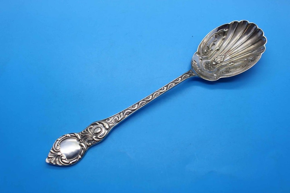 VINTAGE  LARGE SERVING ORNATE SPOON (E.P.N.S.)