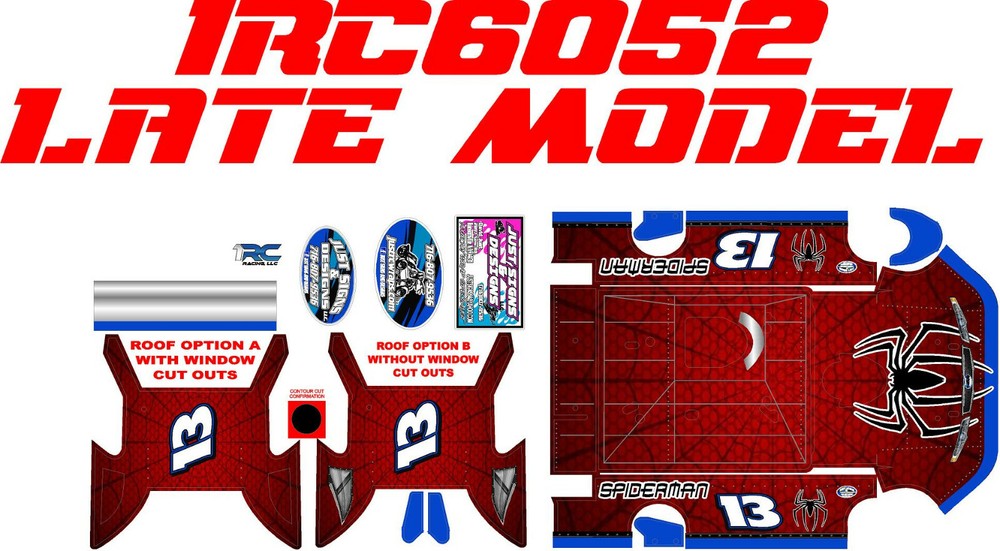 1RC LATE MODEL 1RC6052 WRAP SPIDERMAN THEME