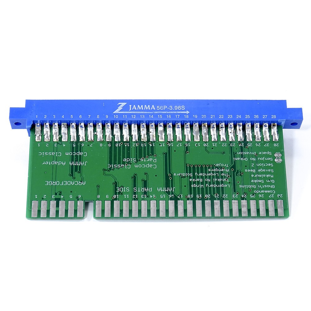 Capcom Classics Arcadeforge Jamma Adapter Pinout Board Kick Harness Arcade 28pin