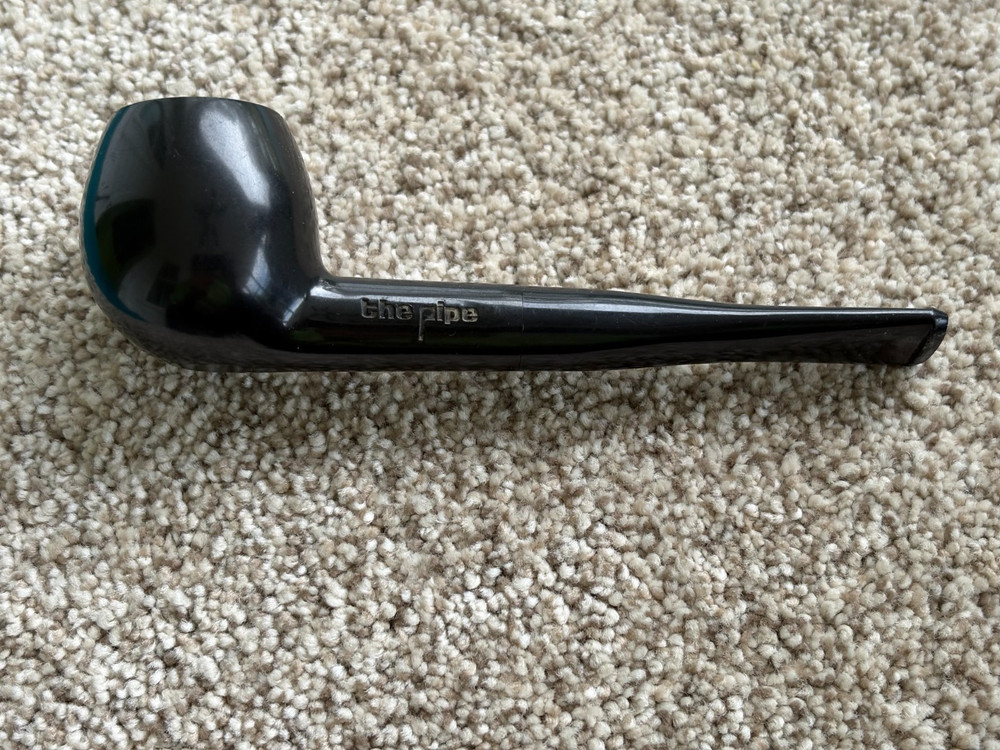 "THE PIPE" Apple 1960’s Black Space Age Materials Hard Nylon Stem