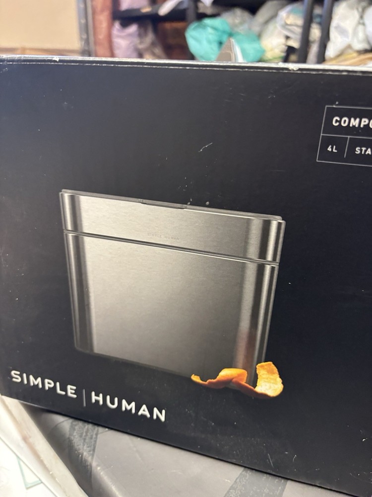 simplehuman Compost Caddy Silver