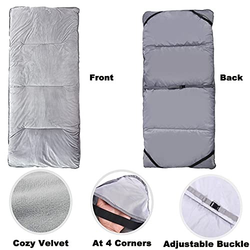 Thick Camping Sleeping Pad, Soft Comfortable Microfiber Camping Cot Pads Grey