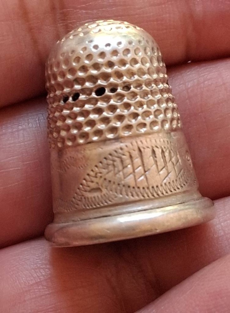 Vintage Sterling Silver Thimble