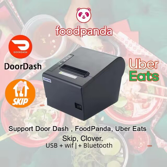 Multi Bluetooth Printer For Doordash, Ubereats, Skip, Square, Clover.