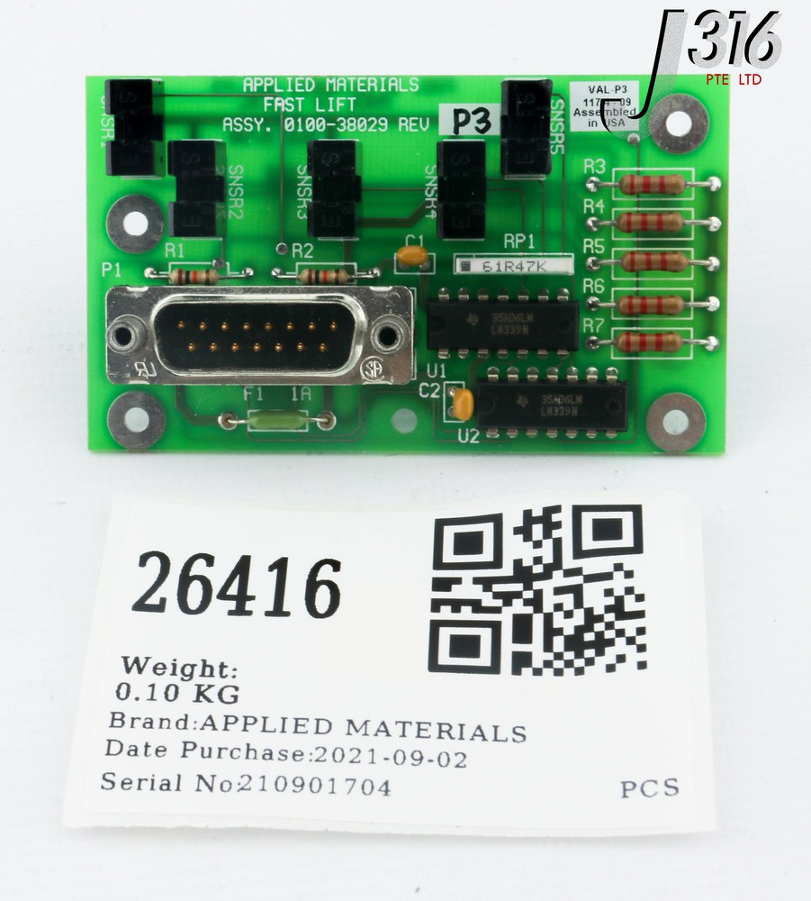 26416 APPLIED MATERIALS PCB ASSEMBLY, FAST LIFT 0100-38029