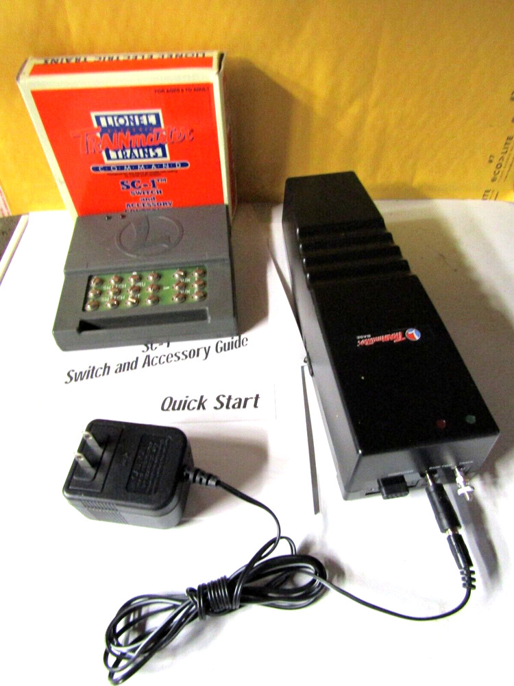 Lionel TMCC Trainmaster Command Base 6-12911, SC-1 6-12914, Manuals, boxes