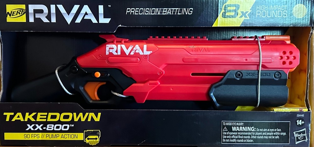 Hasbro Nerf Rival Takedown XX-800 Blaster- Red