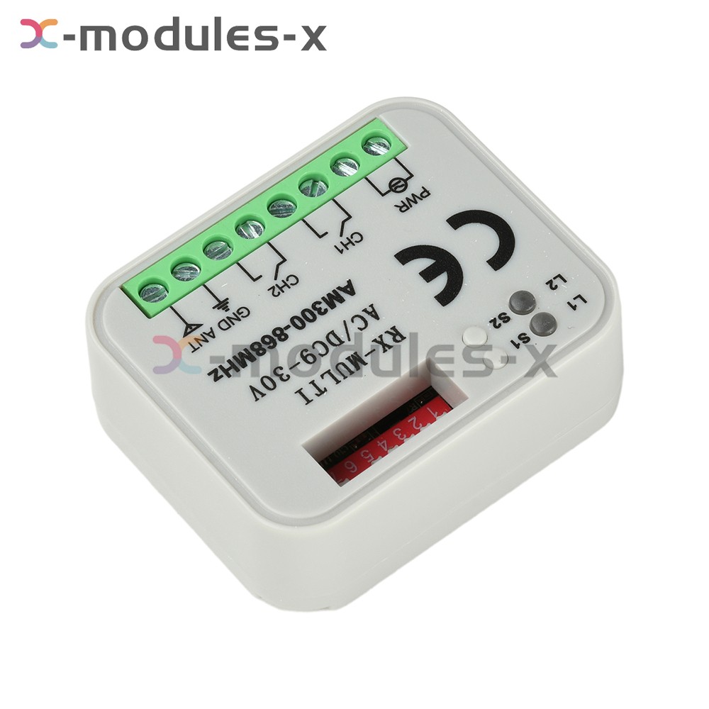 Universal 300-868MHz Multi-Frequency Receiver Switch Controller AC/DC On/Off