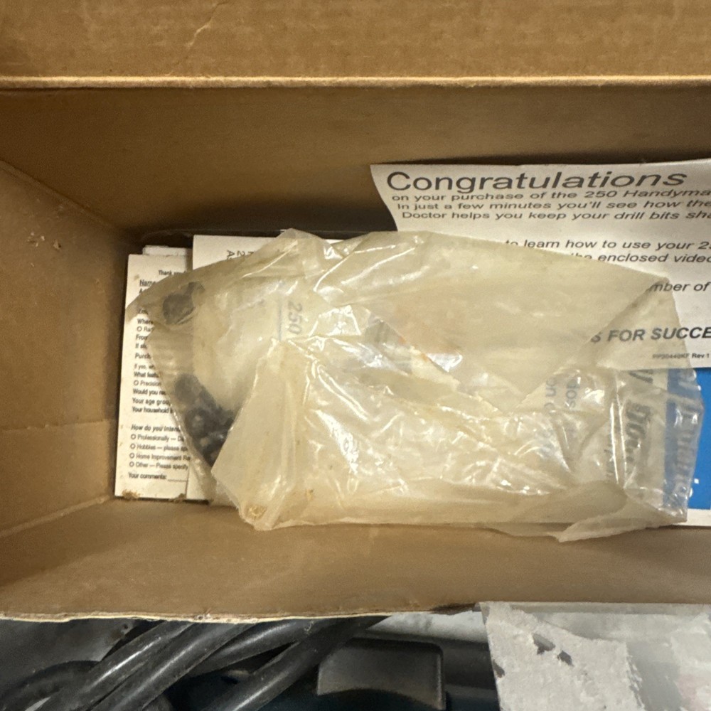 Drill Doctor Model 250 Handyman Drill Bit Sharpener Replacement Motor no Chucks