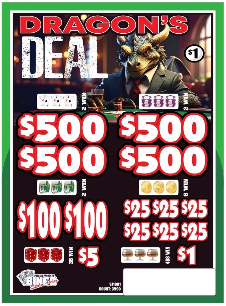 NEW pull tickets DRAGON'S DEAL - Instant Tabs