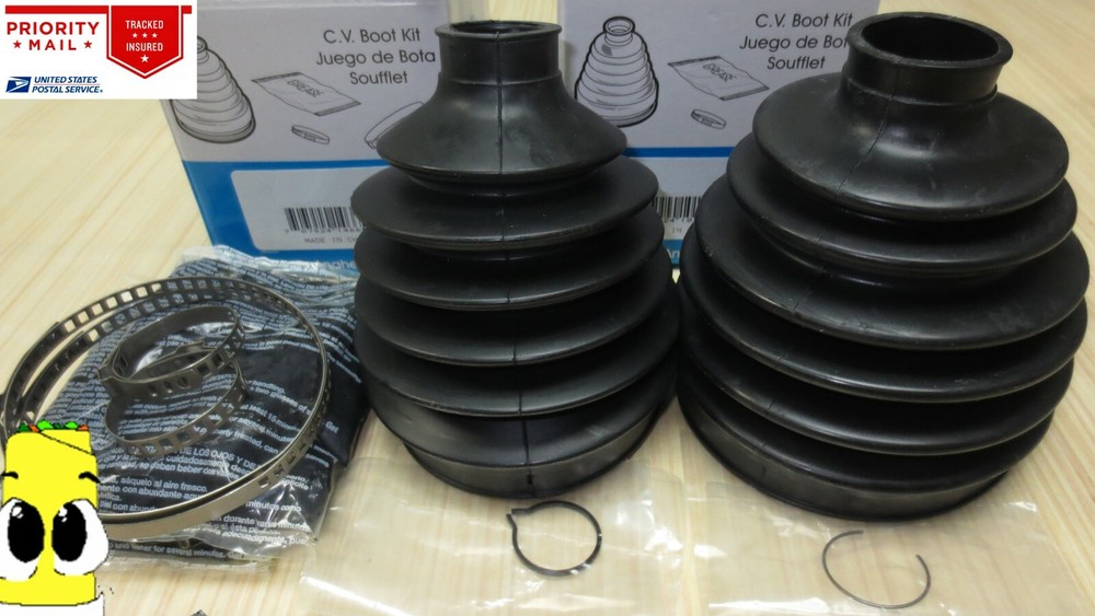 Inner & Outer CV Axle Boot Kit for Chevy Silverado 1500 2011-2018 ALL 4x4 AWD