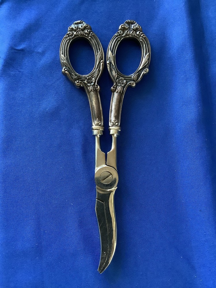 WEB Sterling Floral Kitchen Flower Grape Shears Scissors