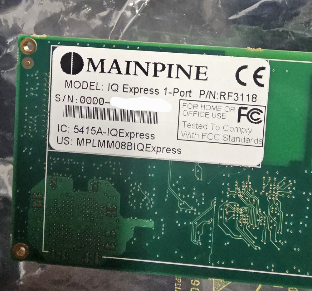 Mainpine RF3118 Fax Board - barely used
