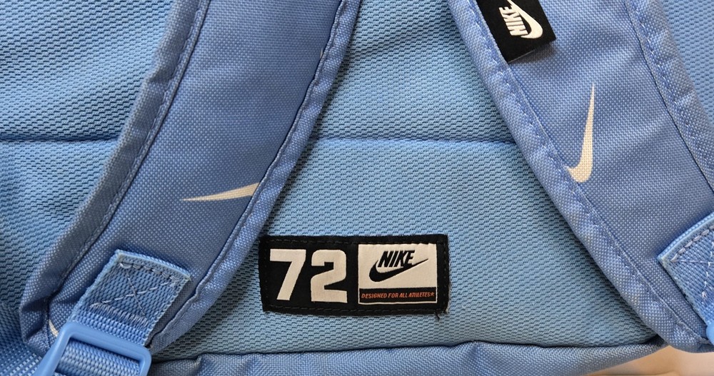 Nike Elemental Swoosh Logo Sky Blue Basic School Sports Backpack
