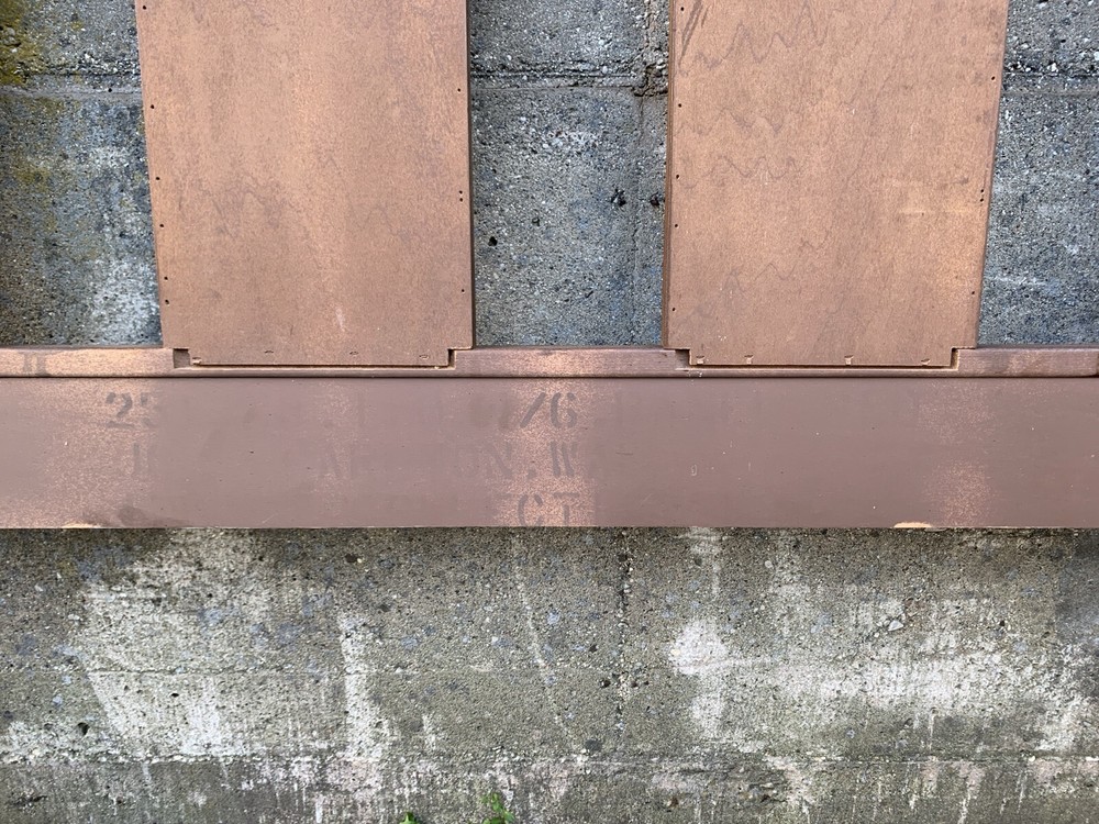 Mid Century Danish Modern Full Queen Walnut Headboard