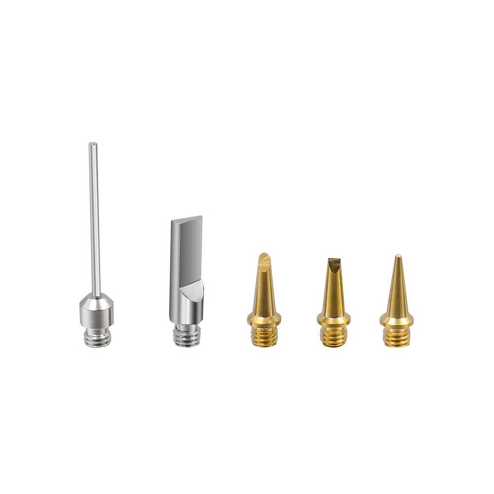 Soldering Iron Tip Soldering Tips Kit Torch Pen Replaceable Tool Silver