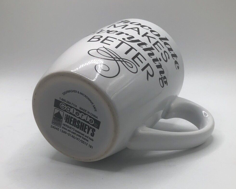 Hershey's " Chocolate Makes Everything Better " Coffee Mug Cup Hot Cocoa