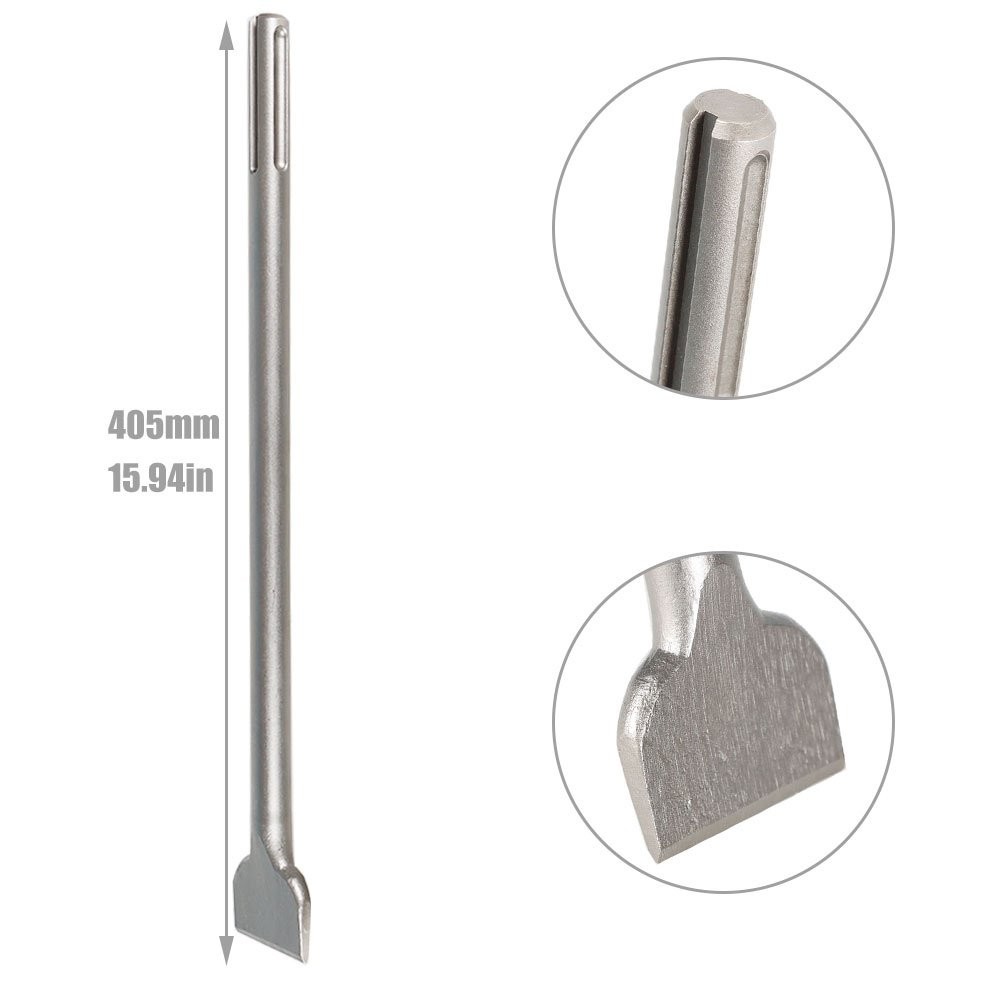 3 Pack 16 Inch SDS Max Chisel Rotary Hammer Drill Chisel Bits For Drilling