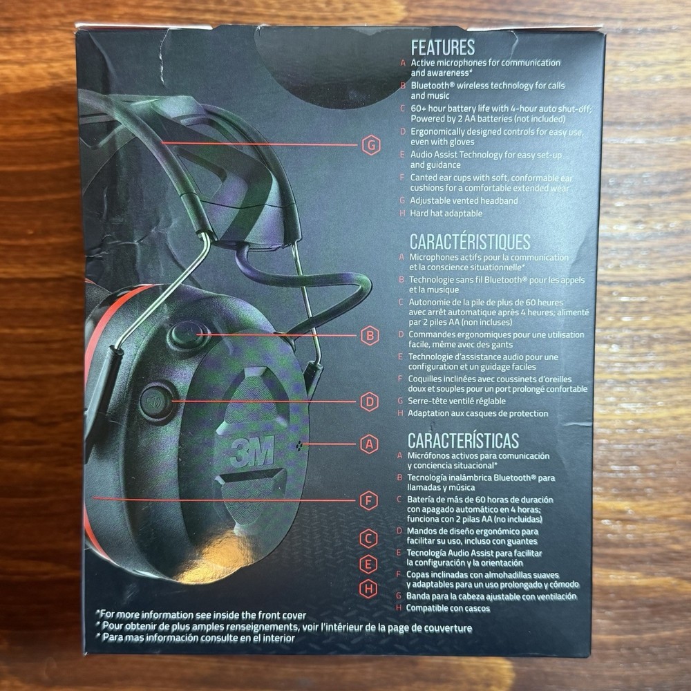 3M Pro‑Protect + Gel Cushions Bluetooth Electronic Hearing Protector NRR 26 dB