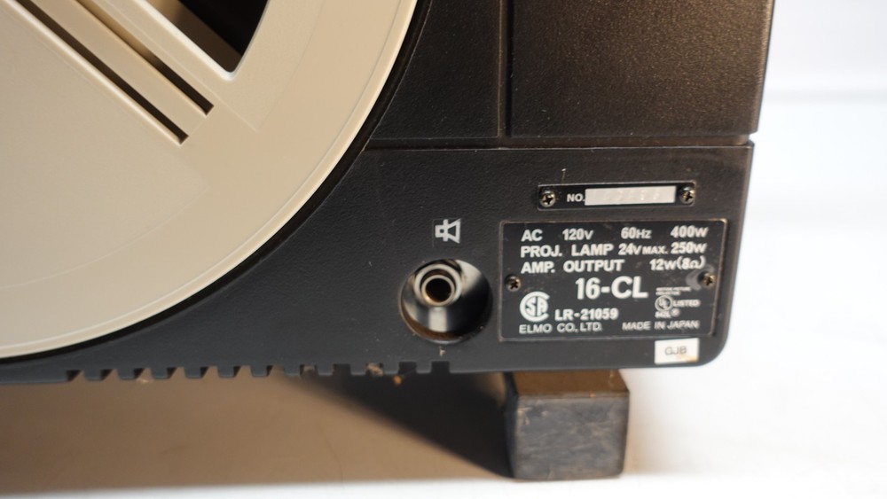 Vintage ELMO 16mm film projector 16-CL Partially working needs rollers