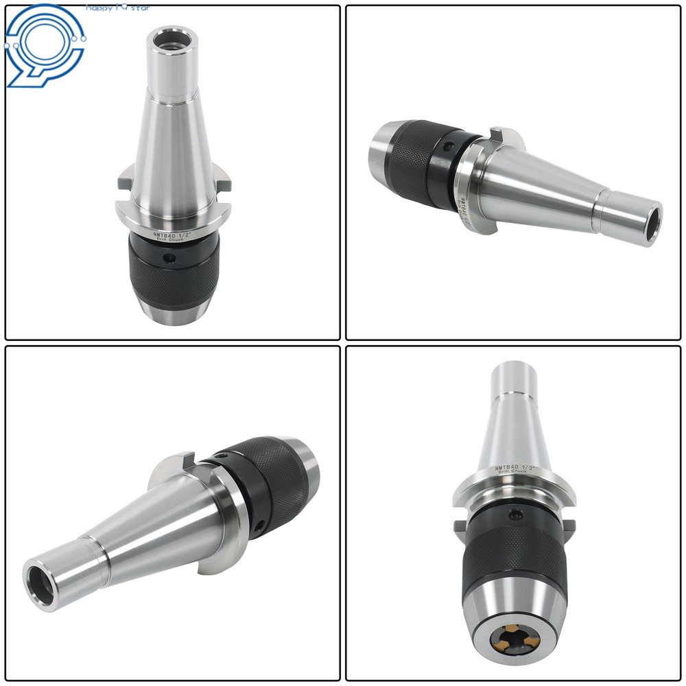 NMTB40 Drill Chuck 1/2 Keyless Operation Integral Shank 5/8-11 Pull Stud