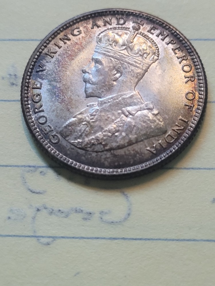 1926 Straits Settlements 20 Cent Coin (MS)