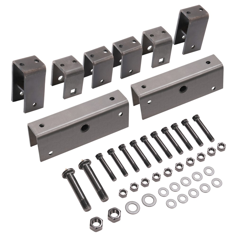 2" Trailer Slipper Spring Tandem Axle Attaching Hanger Kit w/ Equalizer Bolts