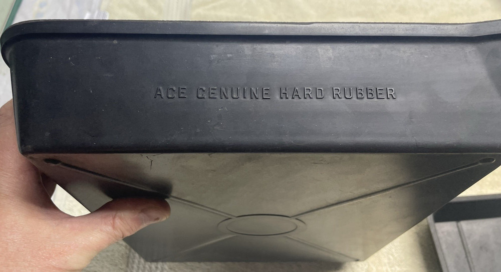 Vintage Ace Hard Rubber Developing Large Tray