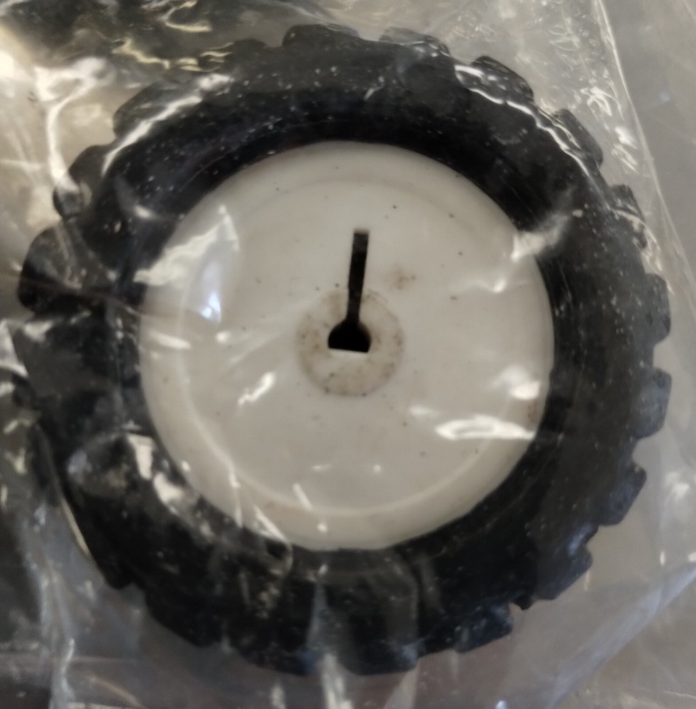 All Electronics 42mm Diameter D-Hole Rubber Wheel Pack Of 4