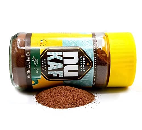 nuKAF By Gourmanity Instant Chicory Coffee Alternative, Brews Like Regular Co...