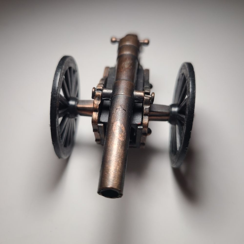 Bronze Submarine and Cannon Pencil Sharpener