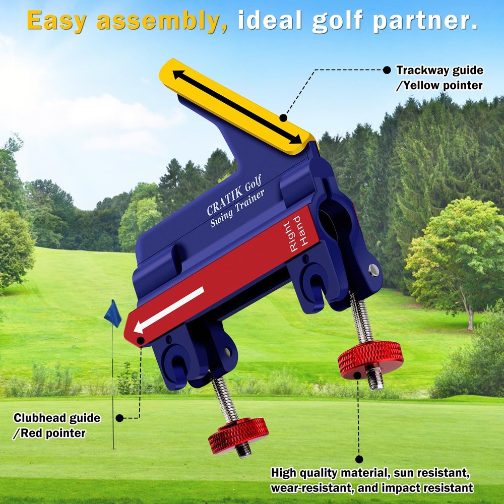 Golf Swing Trainer Swing Training Aid Direction Guides Improve Swing Accuracy