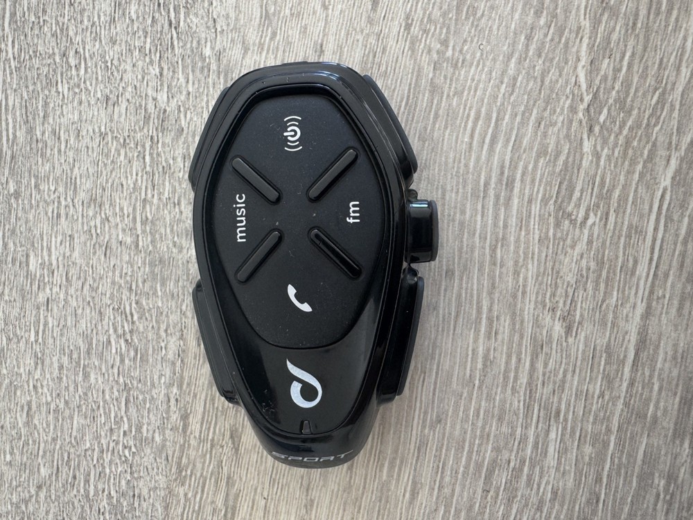Interphone sport Intercom SINGLE Motorcycle Intercom Bluetooth Headset Black