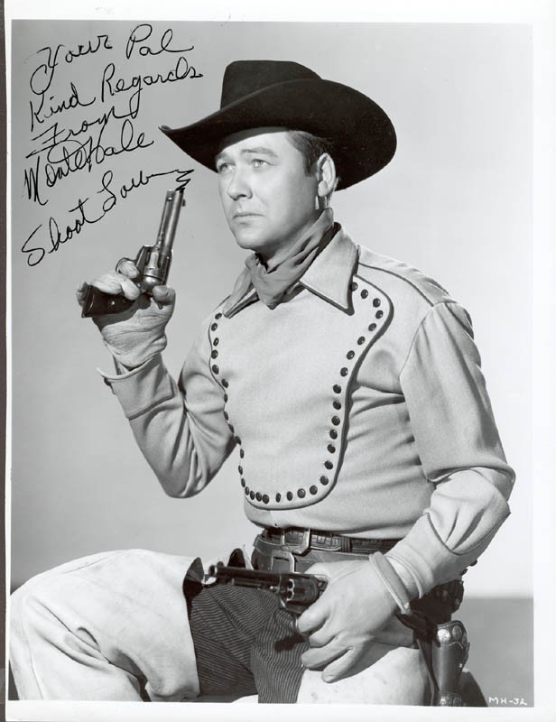 MONTE HALE - AUTOGRAPHED SIGNED PHOTOGRAPH
