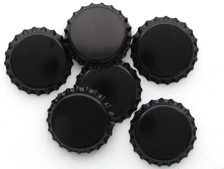 Beer Bottle Crown Caps - Oxygen Absorbing (Black)