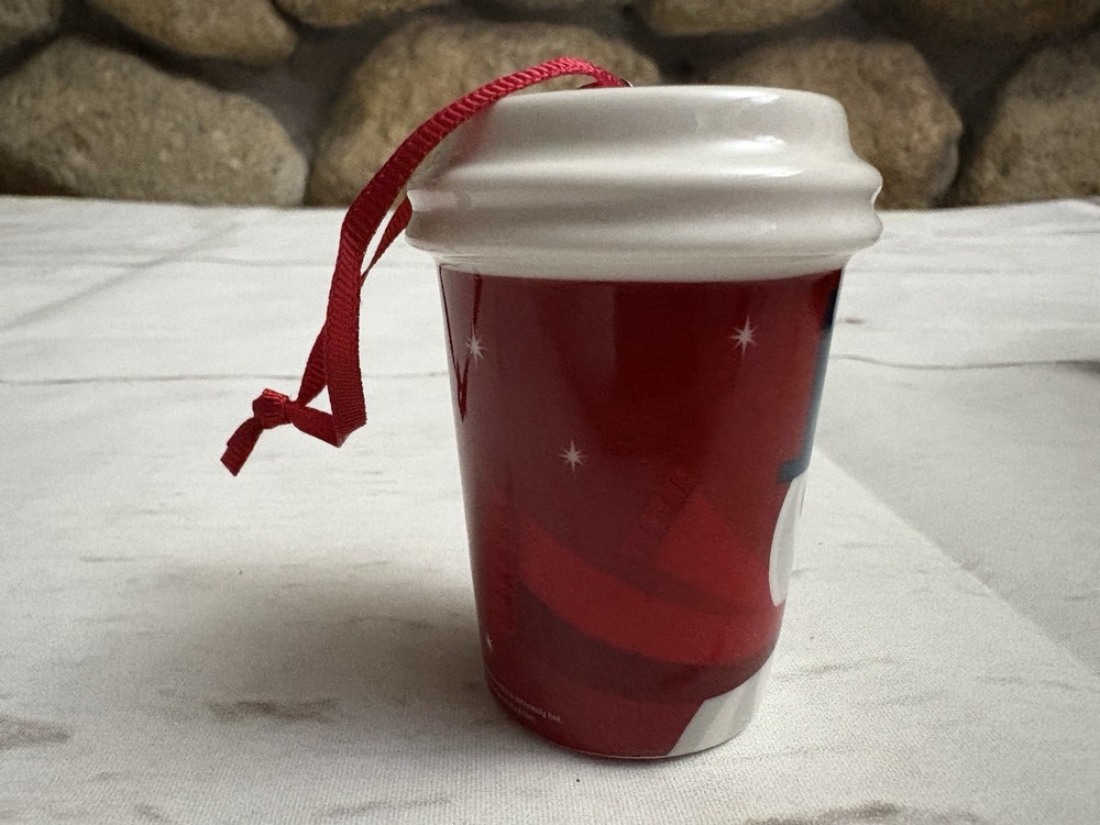 Starbucks 2012 Snowman Mini Mug Ornament