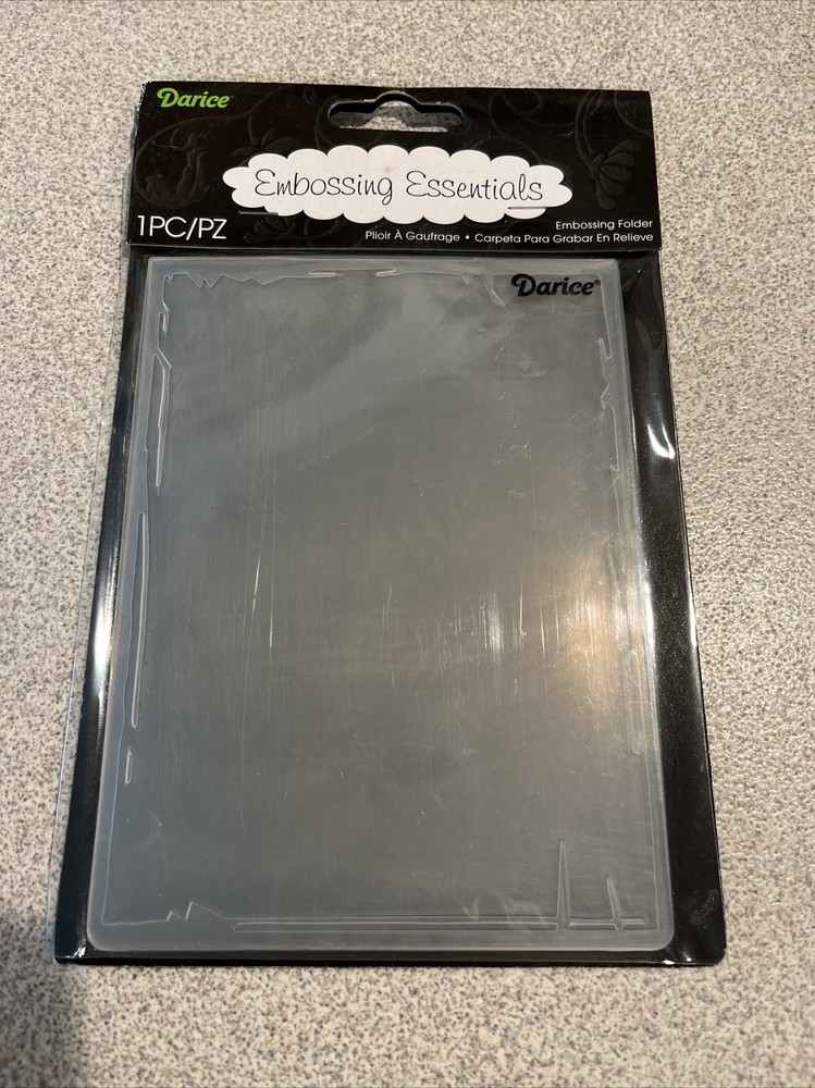 Darice Embossing Folder - Tattered Paper Frame - 1 Pc - New - 2012