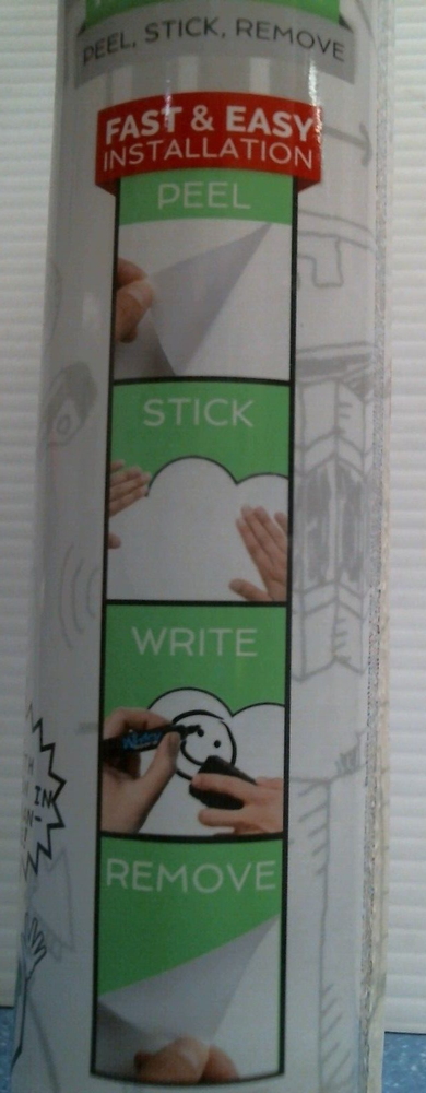 Writey Board Stick On White Board CLOUD (00382) FS