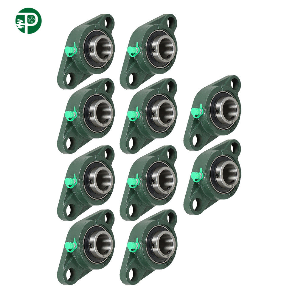 10Pack 1" Bore UCFL205-16 Pillow Block Flange Bearing 2 Bolt Solid Base