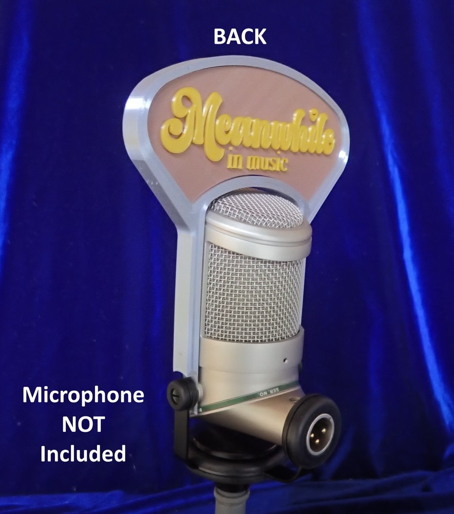 Custom Neumann BCM 705 Microphone Flag - Podcasting Broadcasting Studio Mic Top