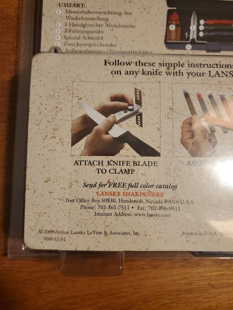 Lansky Knife Sharpening System Standard Precision 3-Stone With Mount - LKC03