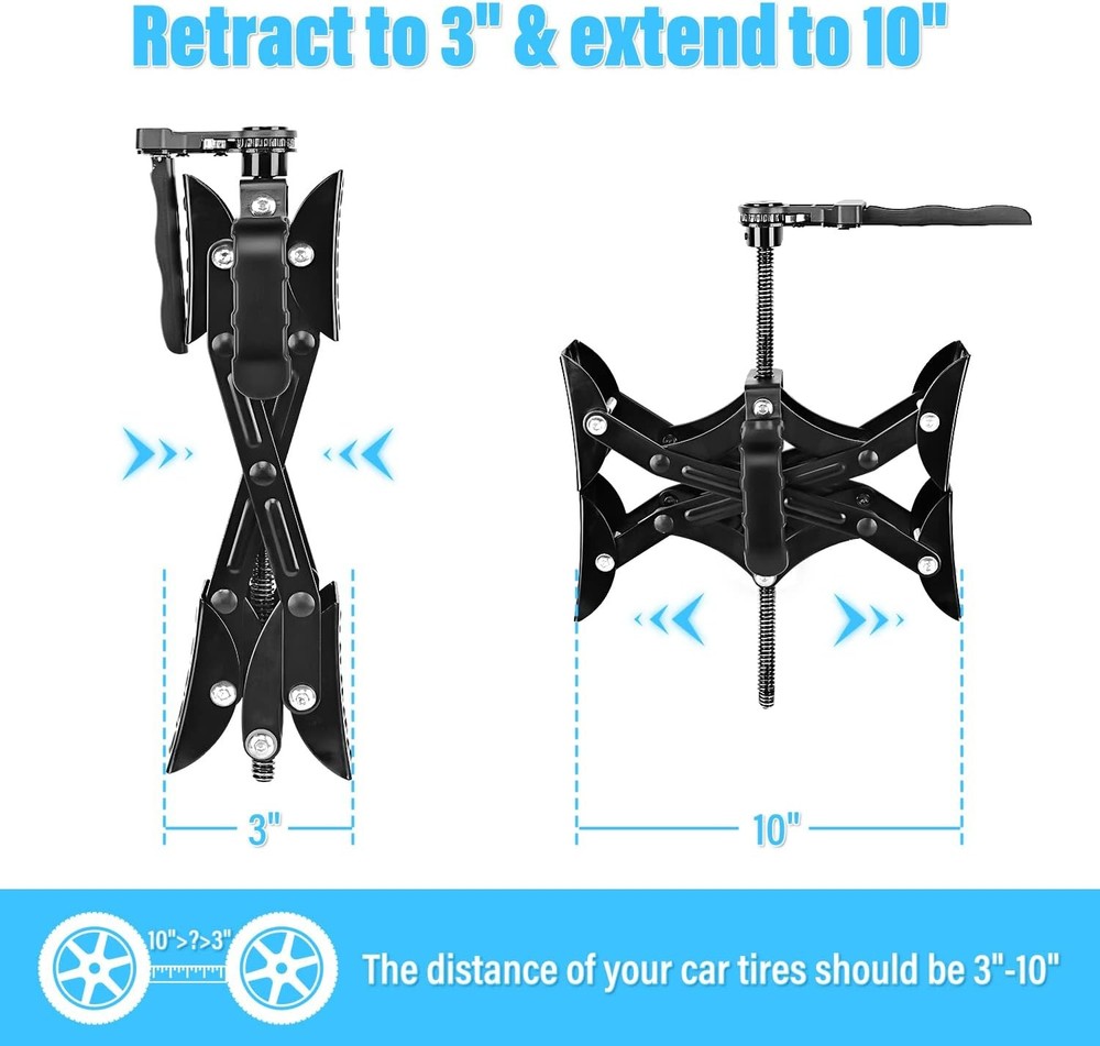 Nilight Wheel Chock Stabilizer, 2PCS X-Chocks Stabilizer for Travel...