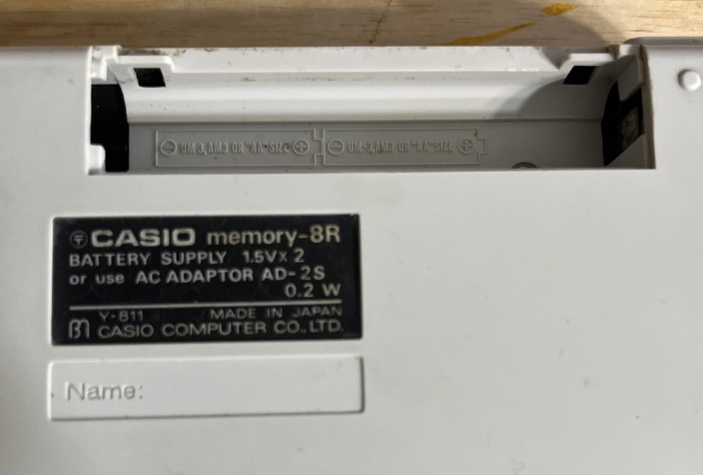 Vintage Casio Memory-8R Calculator